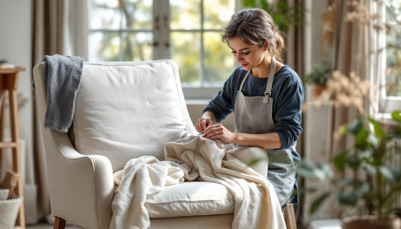 Techniques traditionnelles de tapissier pour un intérieur moderne